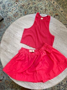 Free People Coral Mini Skirt
